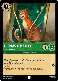 Thomas O'Malley - Feline Charmer - Archazia's Island (7) #88/204 - Uncommon Disney Lorcana Trading Card