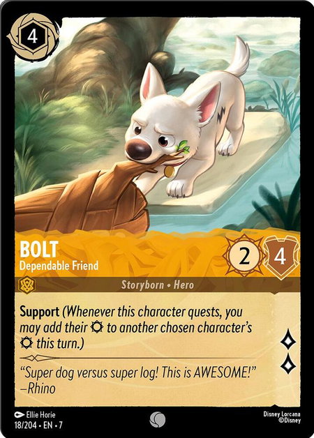 Bolt - Dependable Friend - Archazia's Island Disney Lorcana trading card