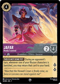 Jafar - Newly Crowned - Archazia's Island (7) #51/204 - Super Rare Disney Lorcana Trading Card