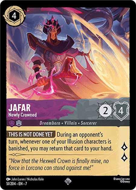 Jafar - Newly Crowned - Archazia's Island Disney Lorcana trading card