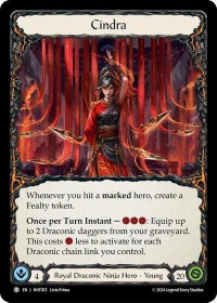 Cindra // Graphene Chelicera - The Hunted  #HNT055 // HNT053 - Token Flesh and Blood Trading Card