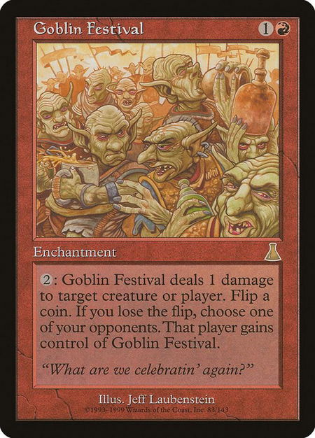 Goblin Festival - Urza's Destiny Magic: The Gathering trading card