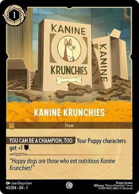 Kanine Krunchies - Archazia's Island (7) #43/204 - Common Disney Lorcana Trading Card