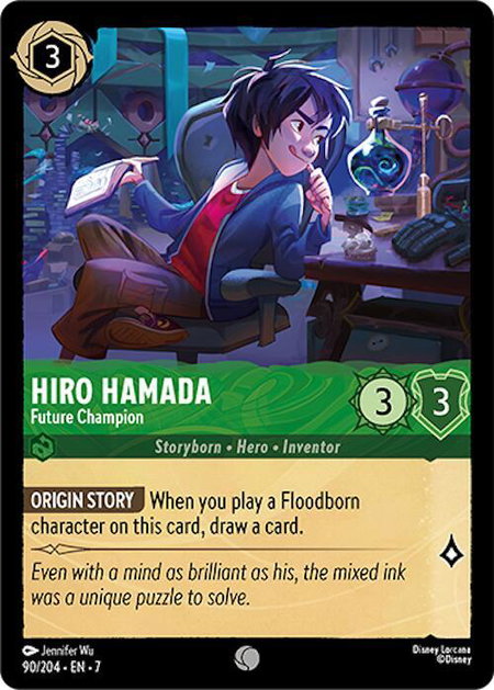 Hiro Hamada - Future Champion - Archazia's Island Disney Lorcana trading card