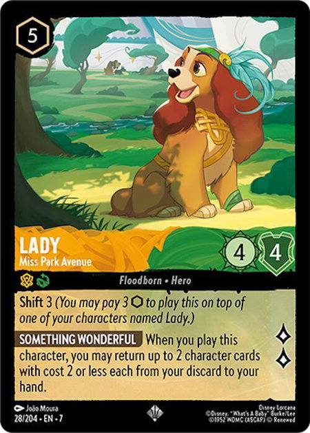 Lady - Miss Park Avenue - Archazia's Island Disney Lorcana trading card