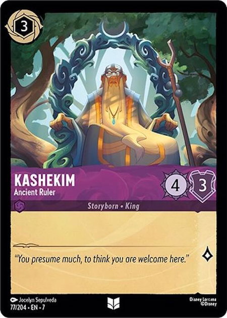 Kashekim - Ancient Ruler - Archazia's Island Disney Lorcana trading card