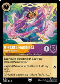 Mirabel Madrigal - Hopeful Dreamer - Archazia's Island (7) #13/204 - Uncommon Disney Lorcana Trading Card
