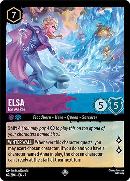 Elsa - Ice Maker - Archazia's Island Disney Lorcana trading card