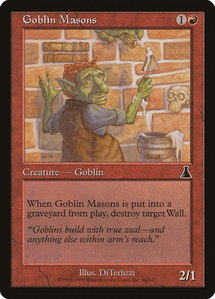 Goblin Masons - Urza's Destiny (UDS) #86 - Common Magic: The Gathering Trading Card