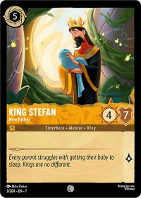 King Stefan - New Father - Archazia's Island (7) #3/204 - Common Disney Lorcana Trading Card