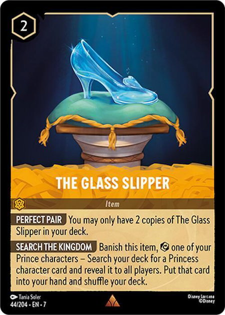 The Glass Slipper - Archazia's Island Disney Lorcana trading card