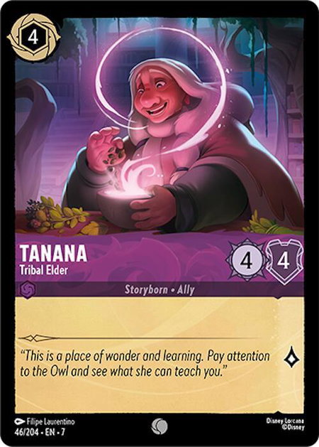 Tanana - Tribal Elder - Archazia's Island Disney Lorcana trading card