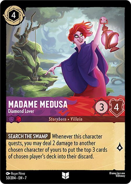 Madame Medusa - Diamond Lover - Archazia's Island Disney Lorcana trading card