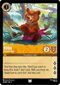 Koda - Smallish Bear - Archazia's Island (7) #34/304 - Uncommon Disney Lorcana Trading Card