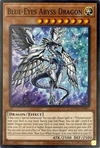 Blue-Eyes Abyss Dragon (Unlimited Misprint) - Structure Deck: Blue-Eyes White Destiny (SDWD) #SDWD-EN007 - Common / Short Print YuGiOh Trading Card