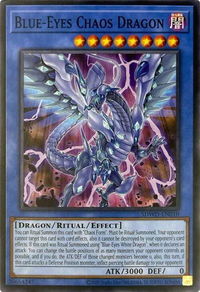 Blue-Eyes Chaos Dragon (Unlimited Misprint) - Structure Deck: Blue-Eyes White Destiny (SDWD) #SDWD-EN010 - Common / Short Print YuGiOh Trading Card