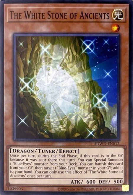 The White Stone of Ancients (Unlimited Misprint) - Structure Deck: Blue-Eyes White Destiny YuGiOh trading card