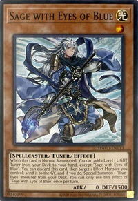 Sage with Eyes of Blue (Unlimited Misprint) - Structure Deck: Blue-Eyes White Destiny (SDWD) #SDWD-EN013 - Common / Short Print YuGiOh Trading Card