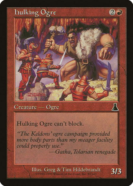 Hulking Ogre - Urza's Destiny Magic: The Gathering trading card