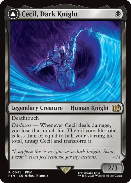 Cecil, Dark Knight - FINAL FANTASY Magic: The Gathering trading card
