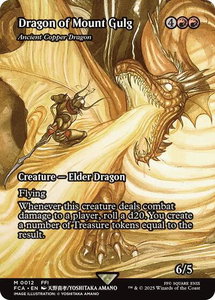 Dragon of Mount Gulg - Ancient Copper Dragon (Showcase) - FINAL FANTASY: Through the Ages (FCA) #12 - Mythic Rare Magic: The Gathering Trading Card