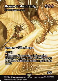 Dragon of Mount Gulg - Ancient Copper Dragon (Showcase) - FINAL FANTASY: Through the Ages (FCA) #12 - Mythic Magic: The Gathering Trading Card