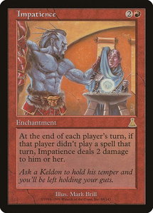 Impatience - Urza's Destiny (UDS) #88 - Rare Magic: The Gathering Trading Card