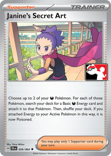 Janine's Secret Art - Prize Pack Series Cards Pokémon trading card