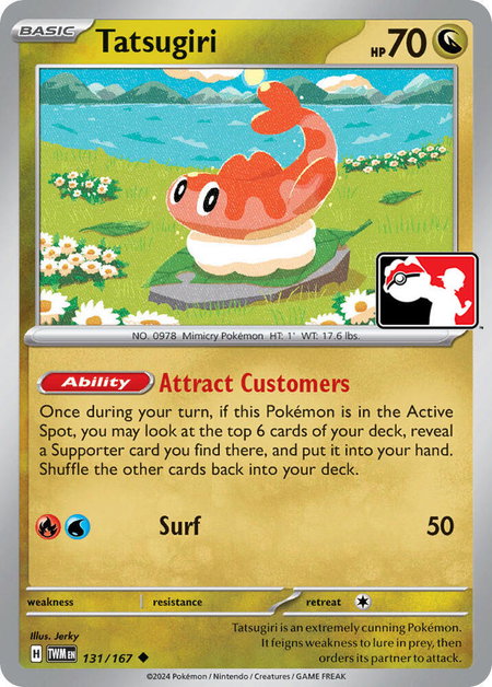 Tatsugiri - 131/167 - Prize Pack Series Cards Pokémon trading card