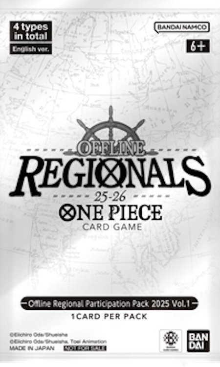 Offline Regional Participation Pack 2025 Vol. 1 - One Piece Promotion Cards One Piece trading card