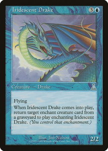 Iridescent Drake - Urza's Destiny (UDS) #35 - Uncommon Magic: The Gathering Trading Card