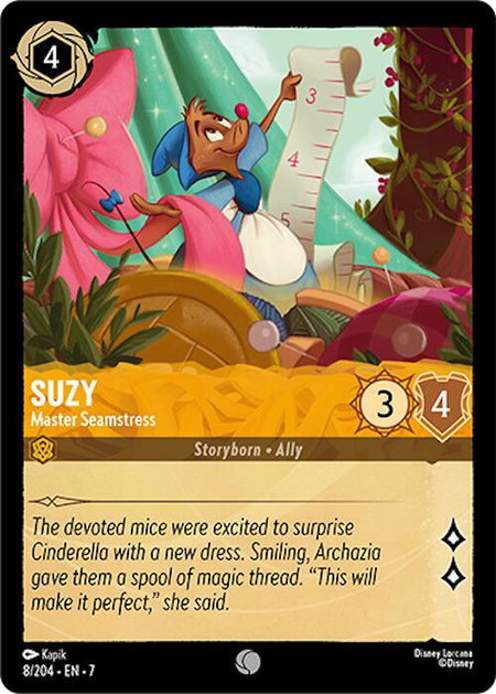 Suzy - Master Seamstress - Archazia's Island Disney Lorcana trading card