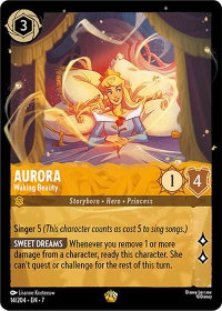 Aurora - Waking Beauty - Archazia's Island (7) #14/204 - Legendary Disney Lorcana Trading Card