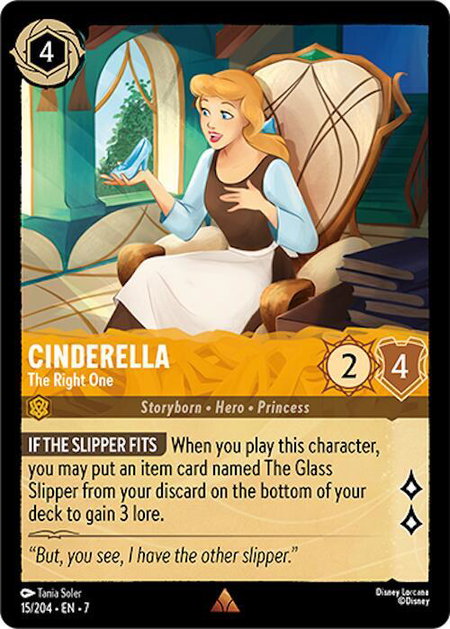 Cinderella - The Right One - Archazia's Island Disney Lorcana trading card