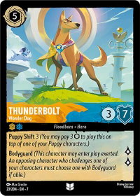 Thunderbolt - Wonder Dog - Archazia's Island (7) #23/204 - Uncommon Disney Lorcana Trading Card