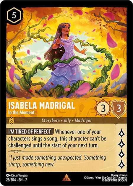 Isabela Madrigal - In the Moment - Archazia's Island Disney Lorcana trading card