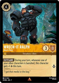 Wreck-It Ralph - Hero's Duty - Archazia's Island (7) #27/204 - Rare Disney Lorcana Trading Card