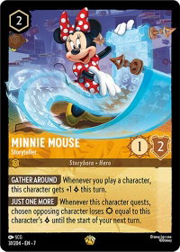 Minnie Mouse - Storyteller - Archazia's Island (7) #31/204 - Legendary Disney Lorcana Trading Card