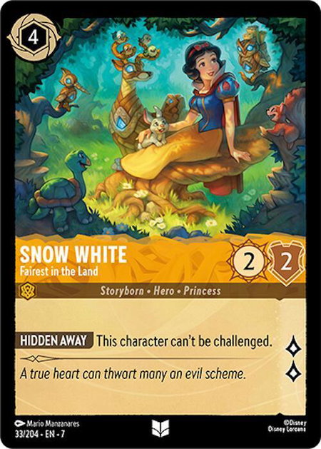 Snow White - Fairest in the Land - Archazia's Island Disney Lorcana trading card