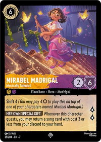 Mirabel Madrigal - Musically Talented - Archazia's Island (7) #35/204 - Super Rare Disney Lorcana Trading Card