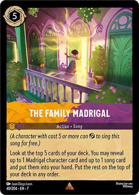 The Family Madrigal - Archazia's Island Disney Lorcana trading card