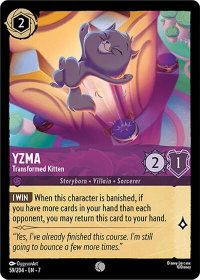 Yzma - Transformed Kitten - Archazia's Island (7) #59/204 - Common Disney Lorcana Trading Card
