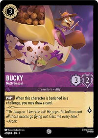 Bucky - Nutty Rascal - Archazia's Island (7) #60/204 - Common Disney Lorcana Trading Card
