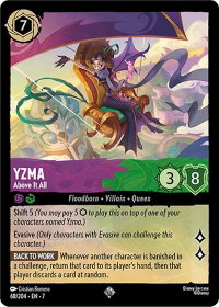 Yzma - Above It All - Archazia's Island (7) #68/204 - Super Rare Disney Lorcana Trading Card
