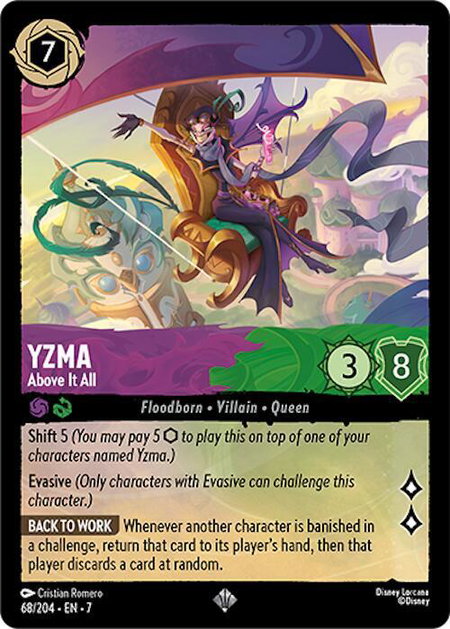 Yzma - Above It All - Archazia's Island Disney Lorcana trading card