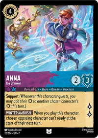 Anna - Ice Breaker - Archazia's Island (7) #72/204 - Uncommon Disney Lorcana Trading Card