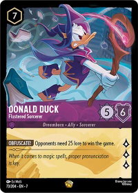 Donald Duck - Flustered Sorcerer - Archazia's Island (7) #73/204 - Legendary Disney Lorcana Trading Card