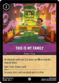 This Is My Family - Archazia's Island (7) #81/204 - Common Disney Lorcana Trading Card