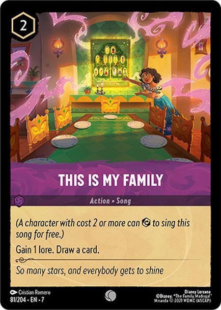 This Is My Family - Archazia's Island Disney Lorcana trading card