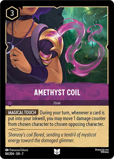 Amethyst Coil - Archazia's Island Disney Lorcana trading card